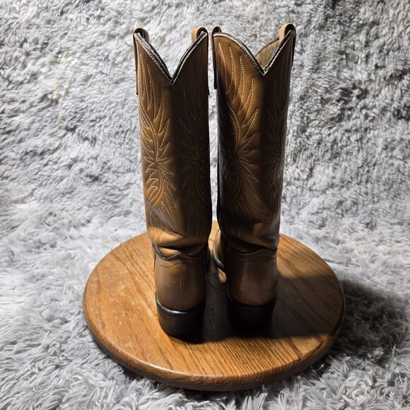 Vintage Acme Boot Women Size 6.5A Brown Western Cowgirl Stitched Tip Made in USA - Picture 4 of 10